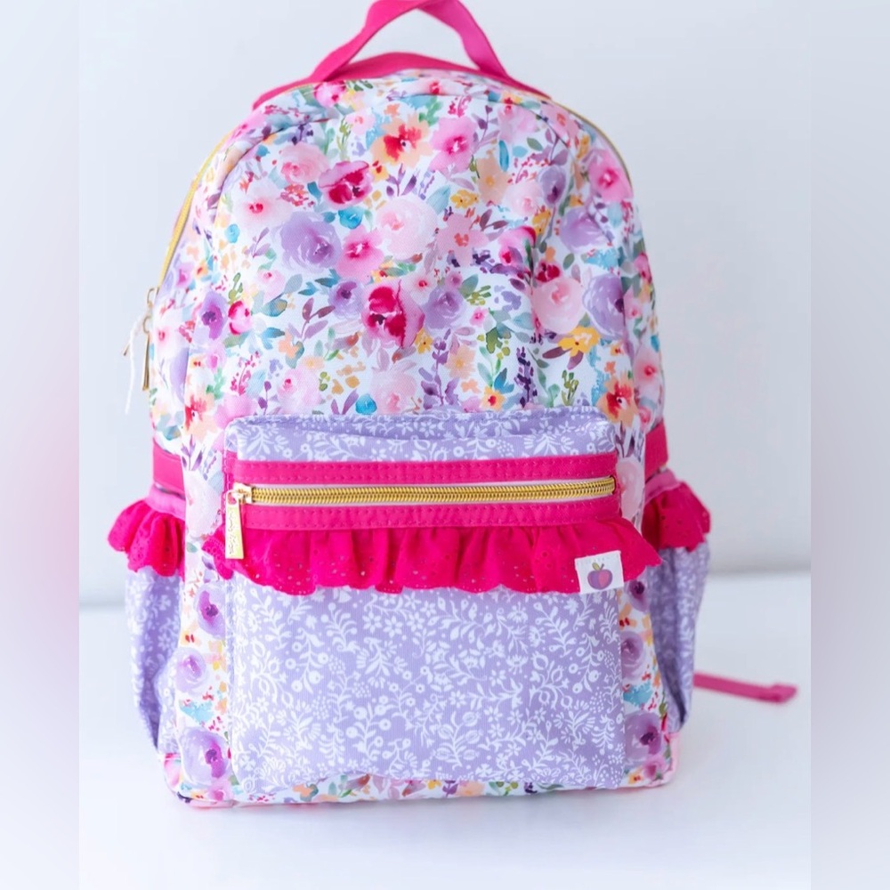 Cheeky Plum Matilda Jane “Bree” Girls Backpack floral Bloom Burst Large new